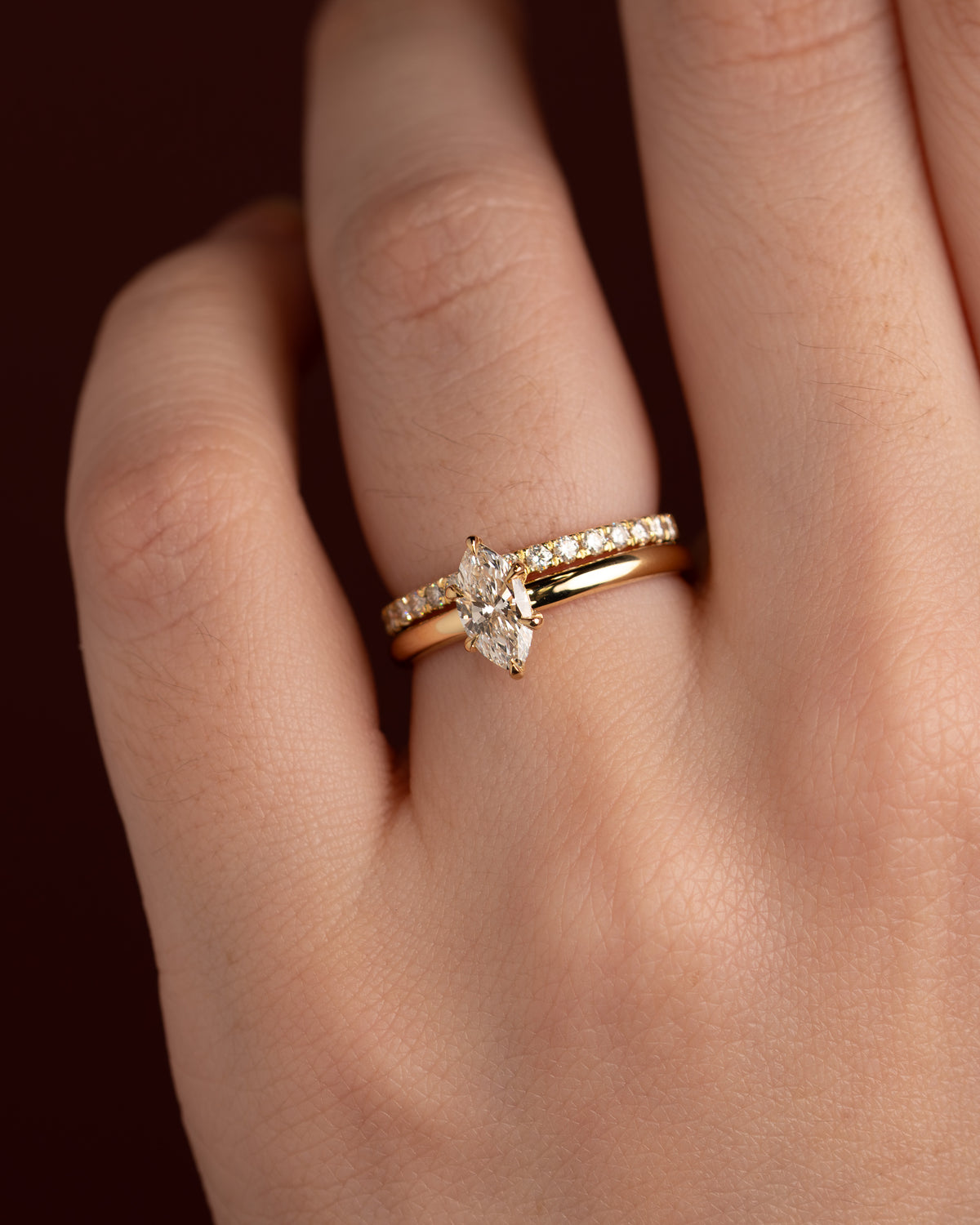 Eda Lab-Grown Diamond Ring - 0.50ct Marquise