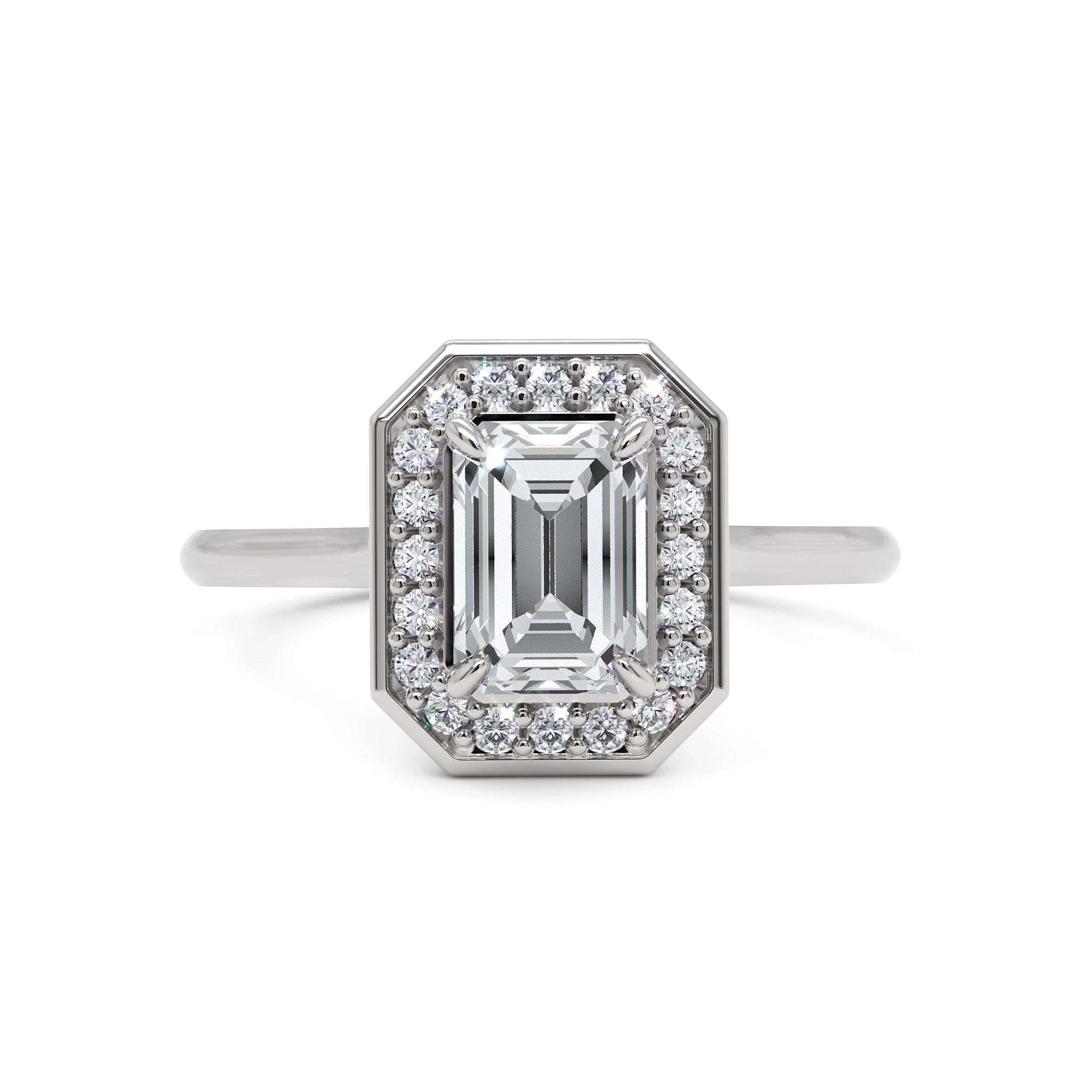 Anel de Noivado Lady Diamante 1 CT em Ouro 18K