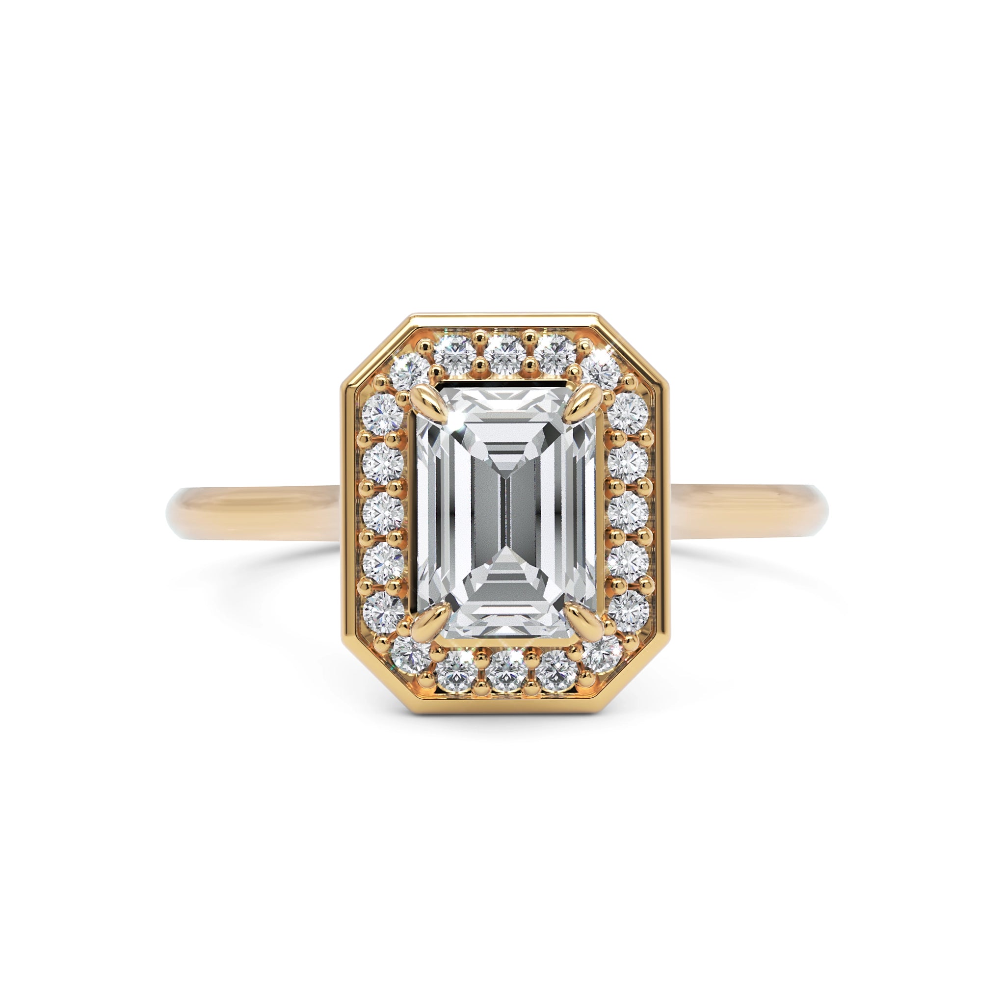 Anel de Noivado Lady Diamante 1 CT em Ouro 18K