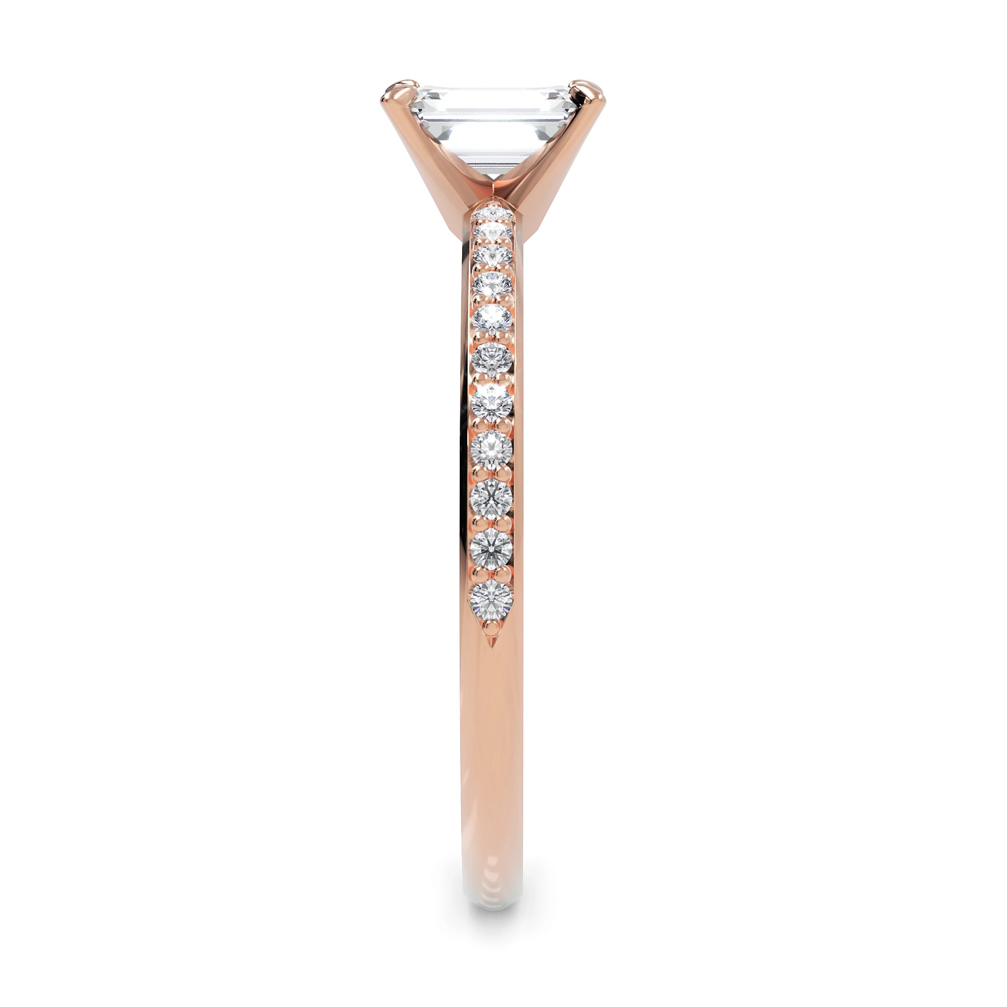 Anel de Noivado Helena II Diamante de Laboratório 0,50 ct em Ouro 18K