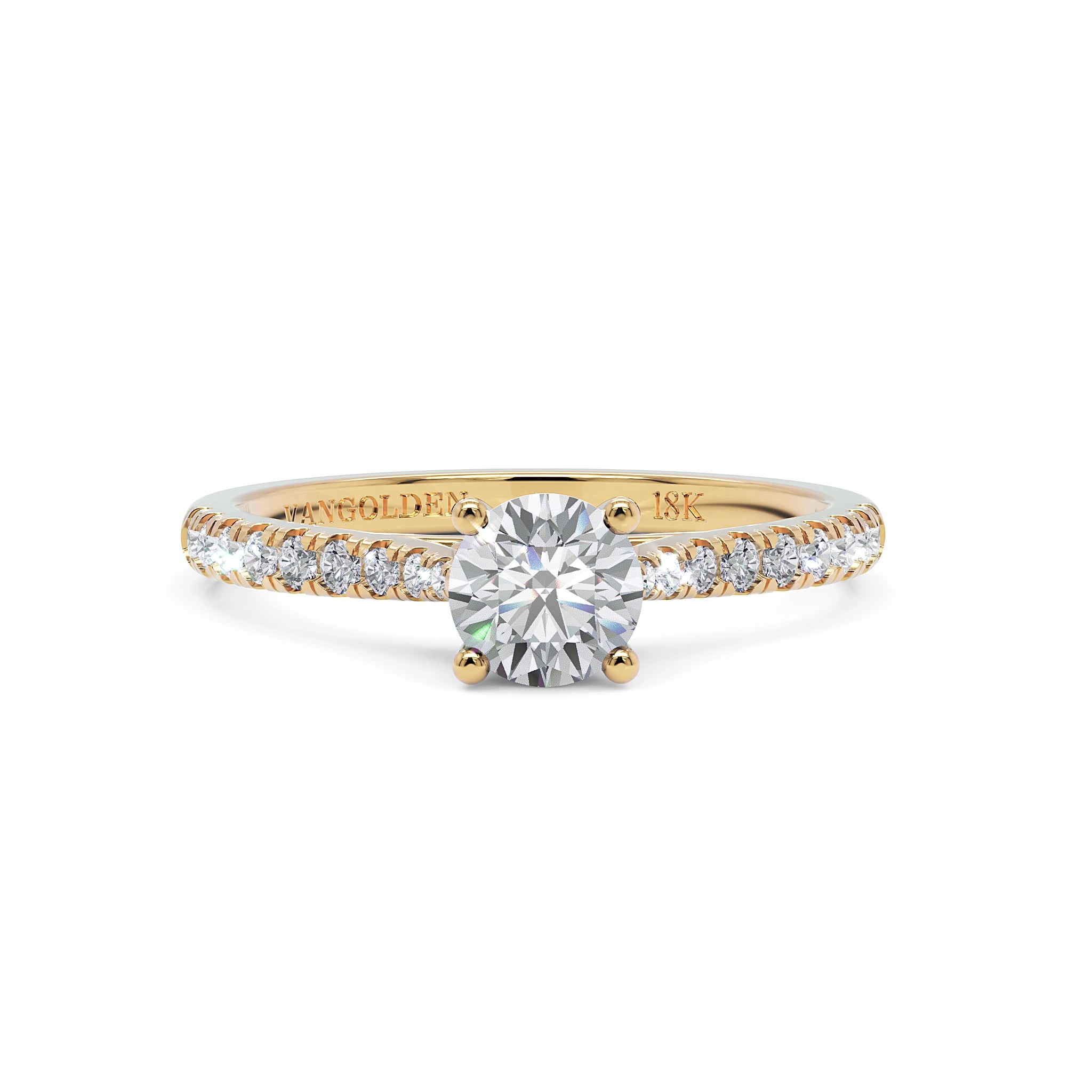 Anel de Noivado Willow II Diamantes 0,50 ct em Ouro 18K