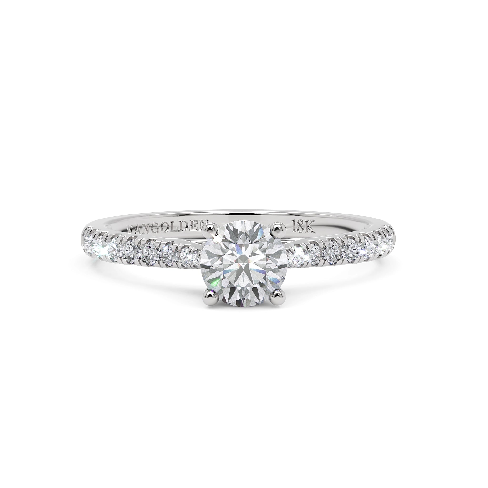 Anel de Noivado Willow II Diamantes 0,50 ct em Ouro 18K