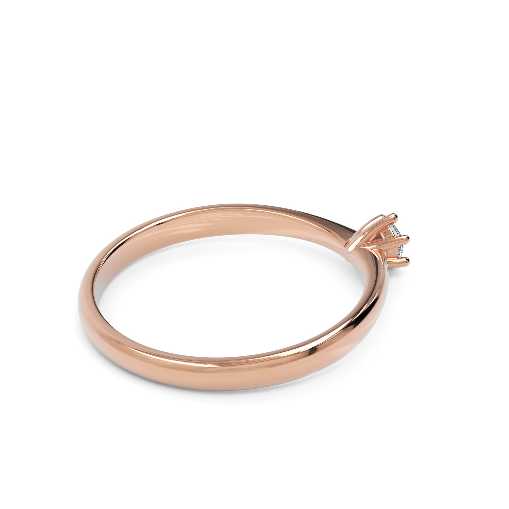 Anel de Noivado Little Miss Sunshine Diamante de Laboratório 0,15 ct em Ouro 18K