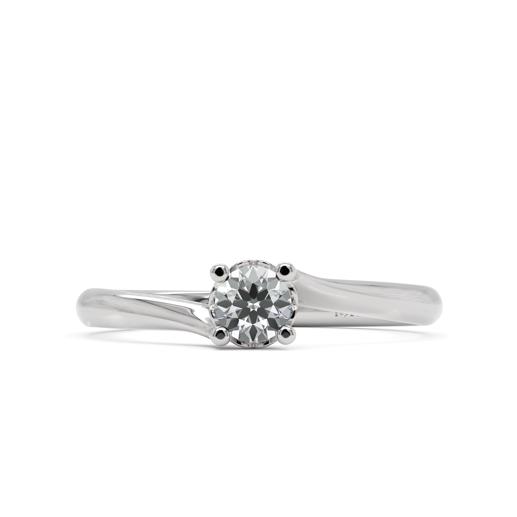 Anel de Noivado Cassie Diamante 0,15 ct em Ouro 18K