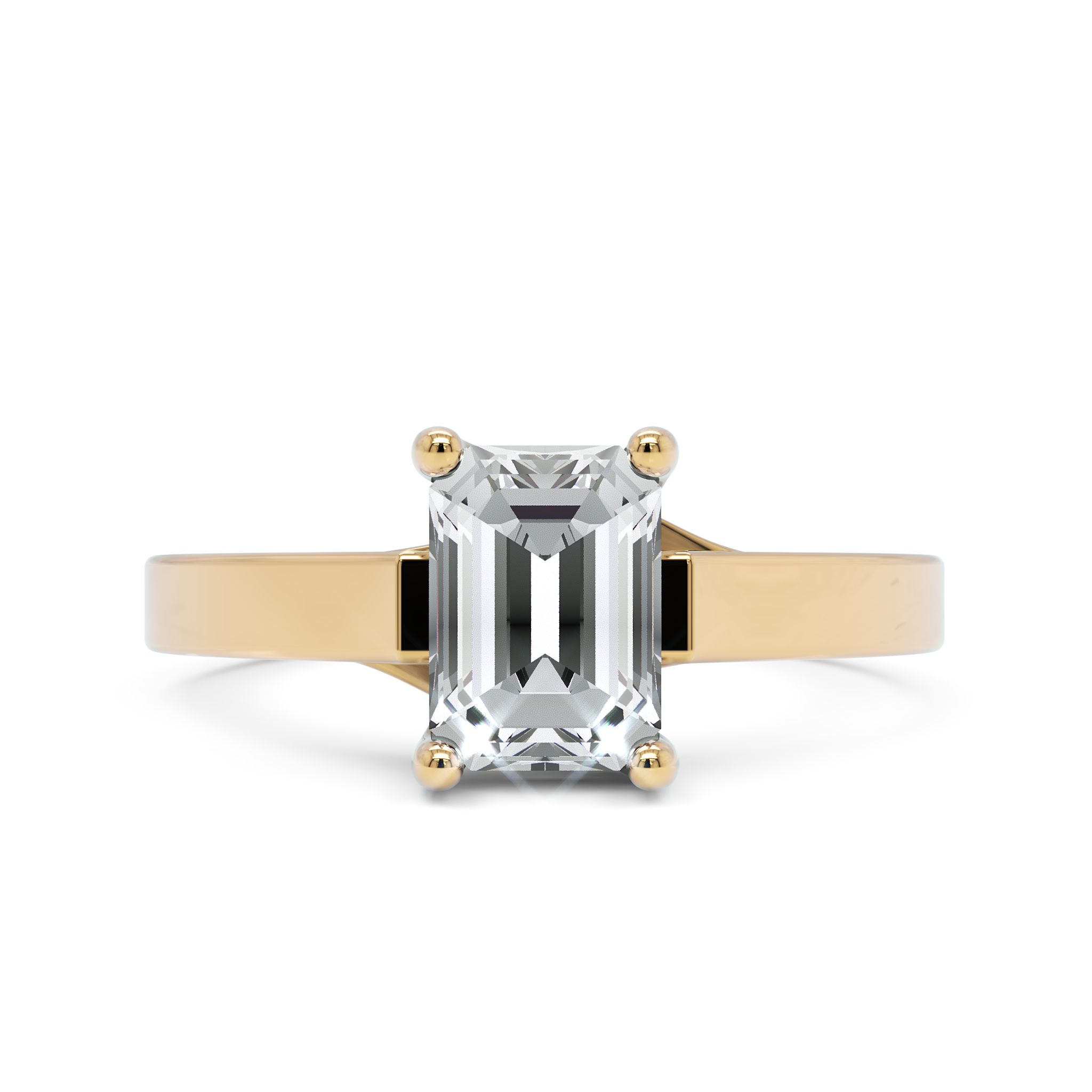 Anel de Noivado Ceci I Diamante 1 CT em Ouro 18K