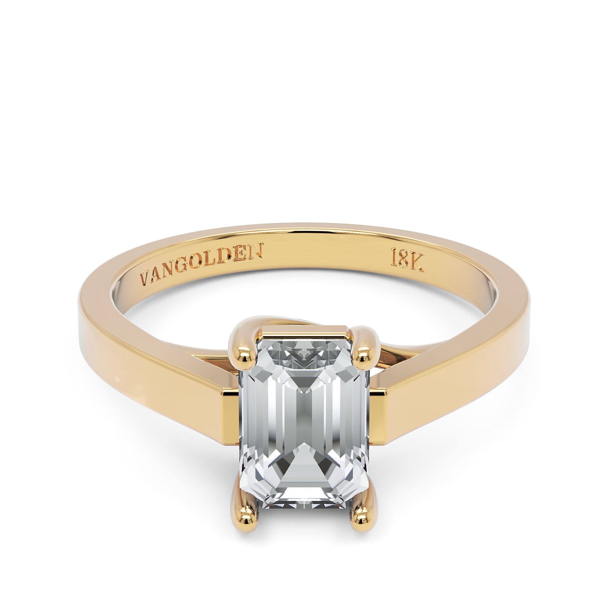 Anel de Noivado Ceci I Diamante 1 CT em Ouro 18K