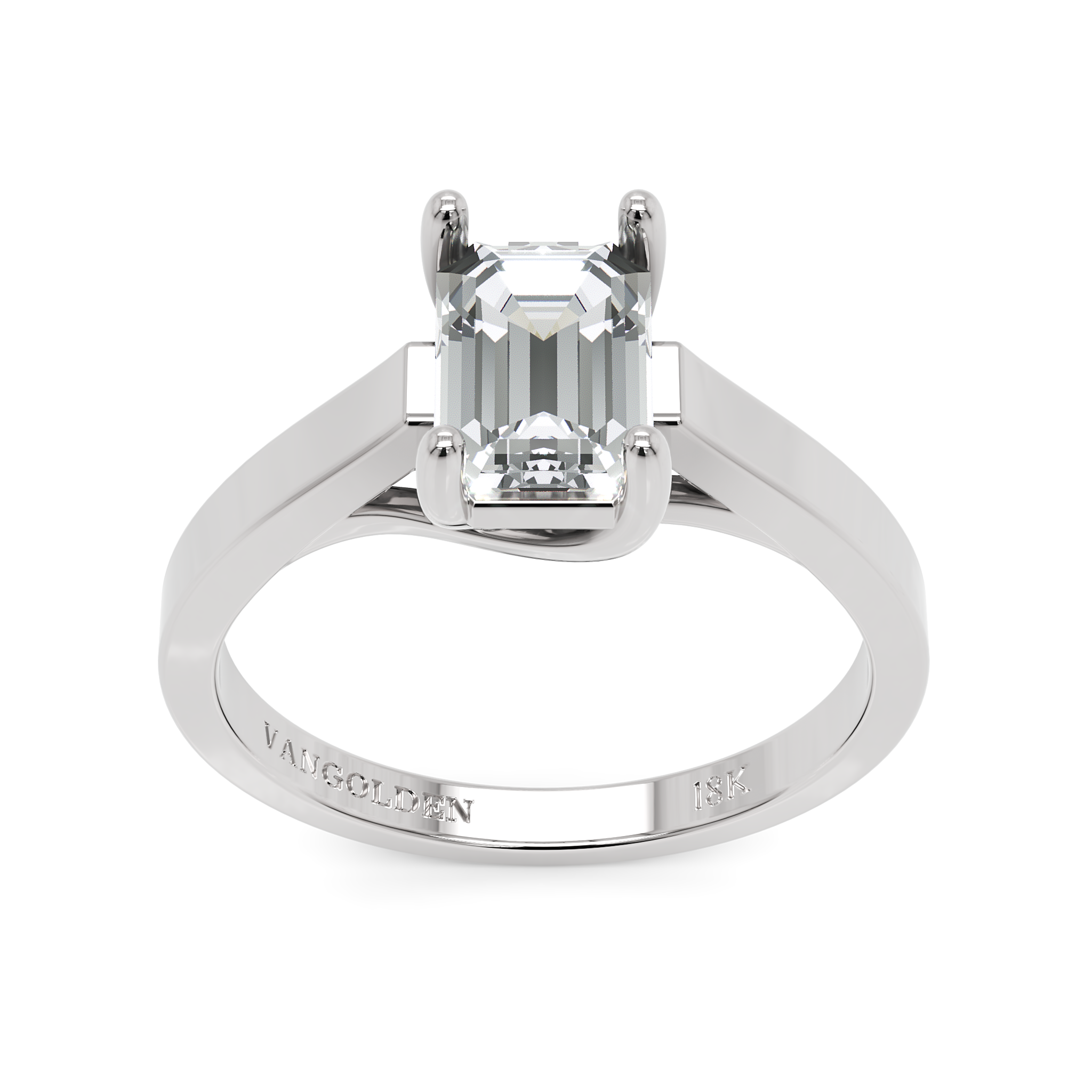 Anel de Noivado Ceci I Diamante 1 CT em Ouro 18K