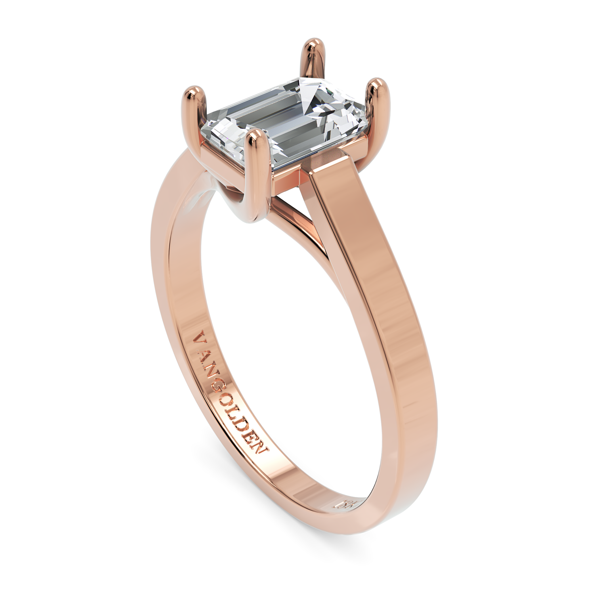 Anel de Noivado Ceci I Diamante 1 CT em Ouro 18K