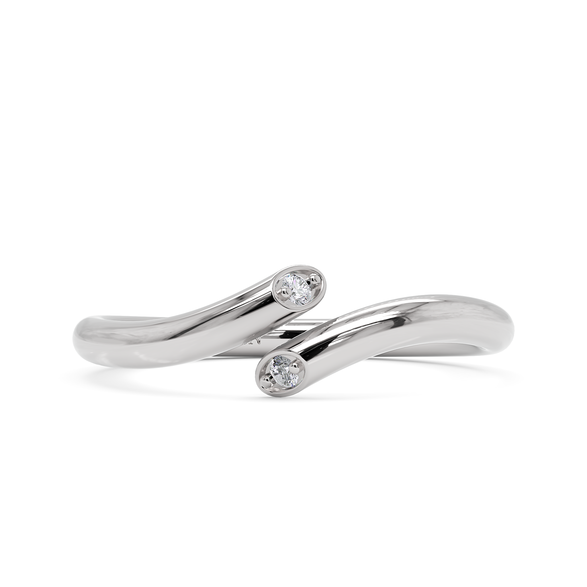 Anel Singular Com Diamante em Ouro 18K