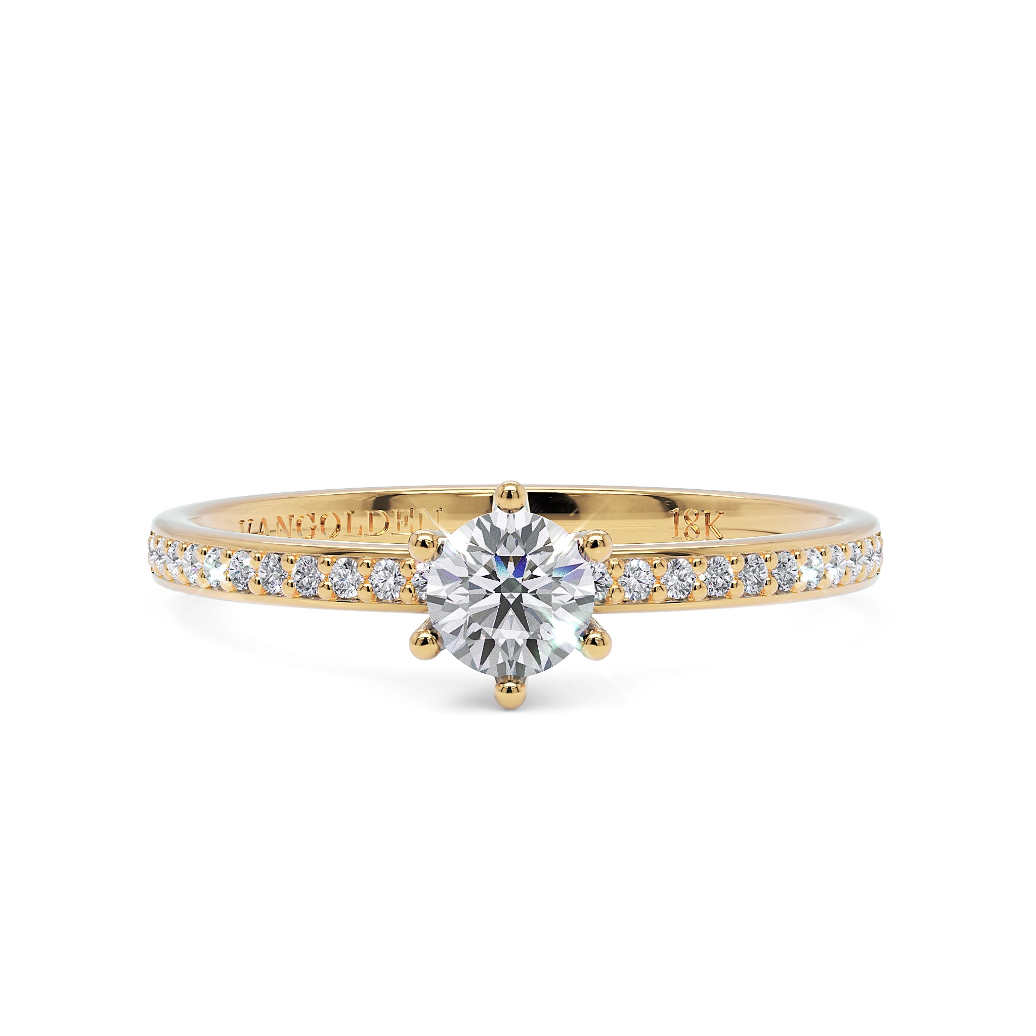 Anel de Noivado Amélie II Diamante 0,25 ct em Ouro 18K