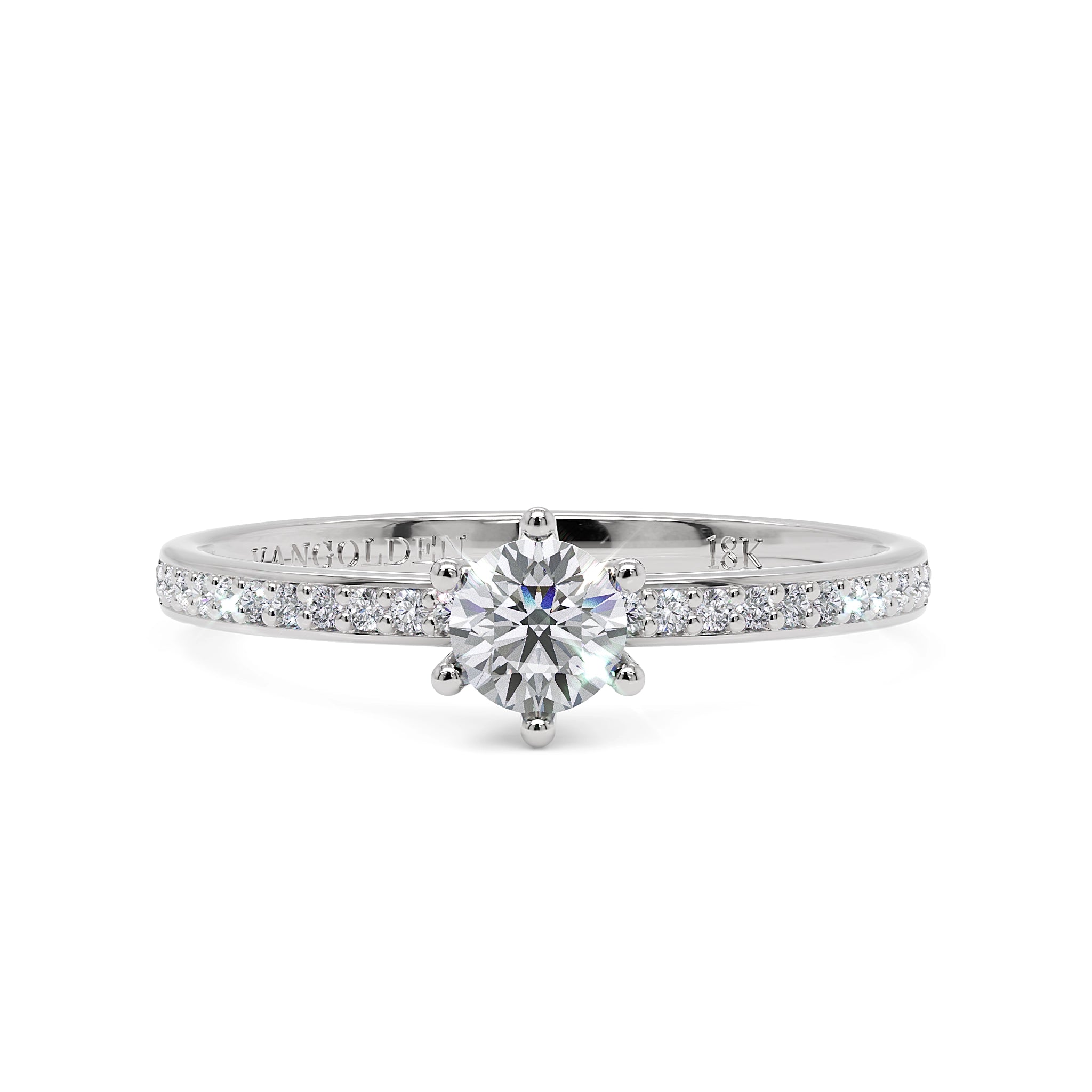 Anel de Noivado Amélie II Diamante 0,25 ct em Ouro 18K