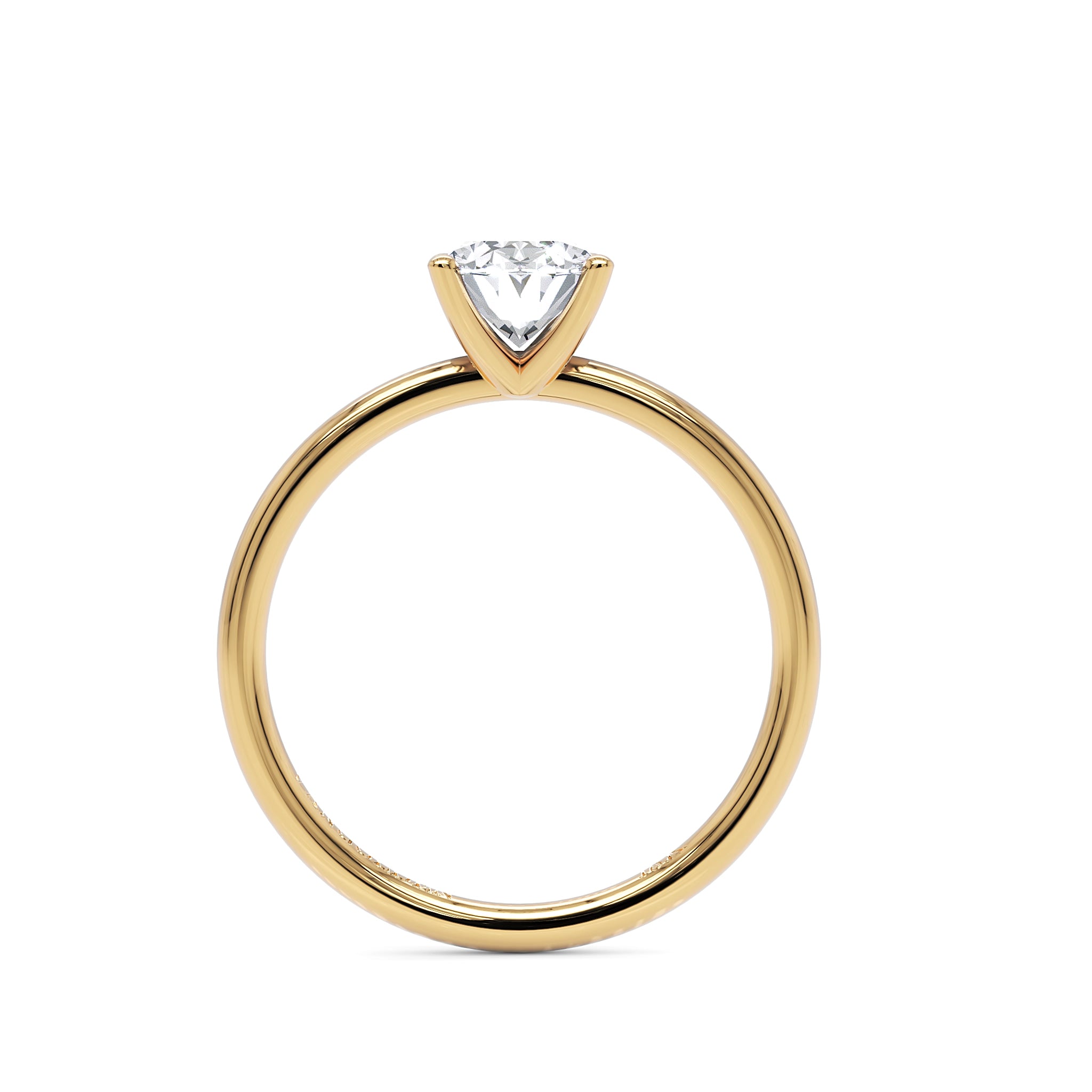 Anel de Noivado Paleta Moissanite 1,5 ct em Ouro 18K
