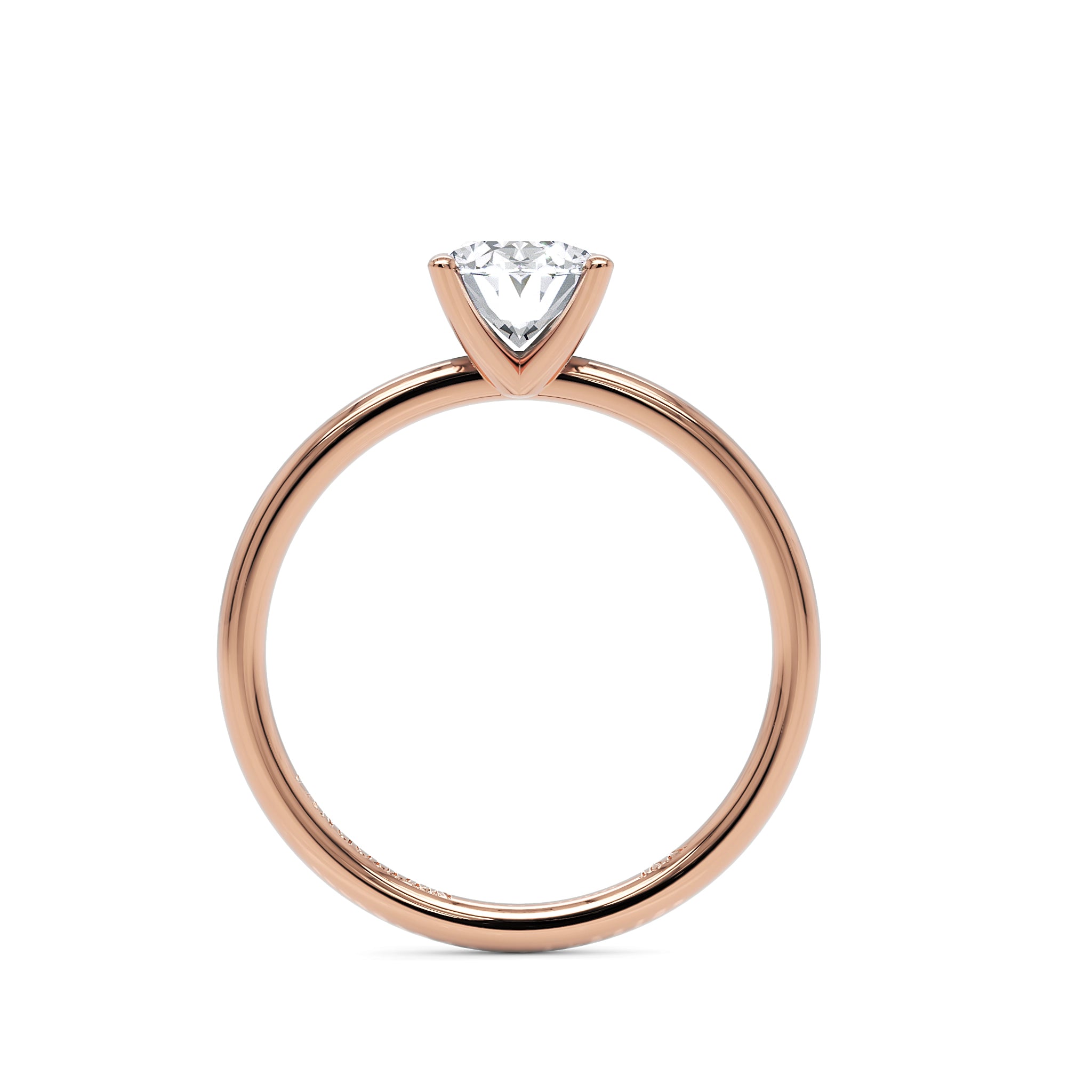 Anel de Noivado Paleta Moissanite 1,5 ct em Ouro 18K