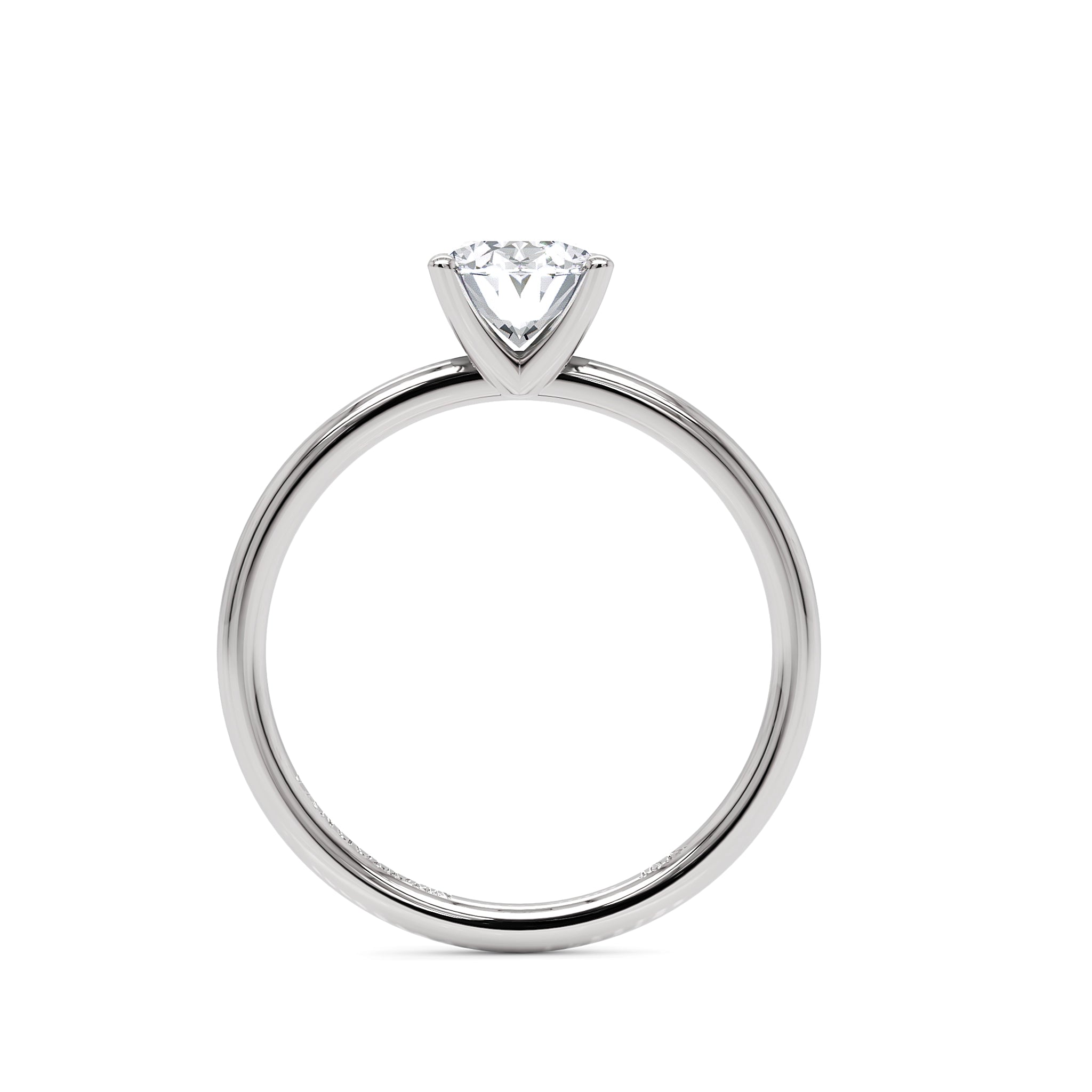 Anel de Noivado Paleta Moissanite 1,5 ct em Ouro 18K