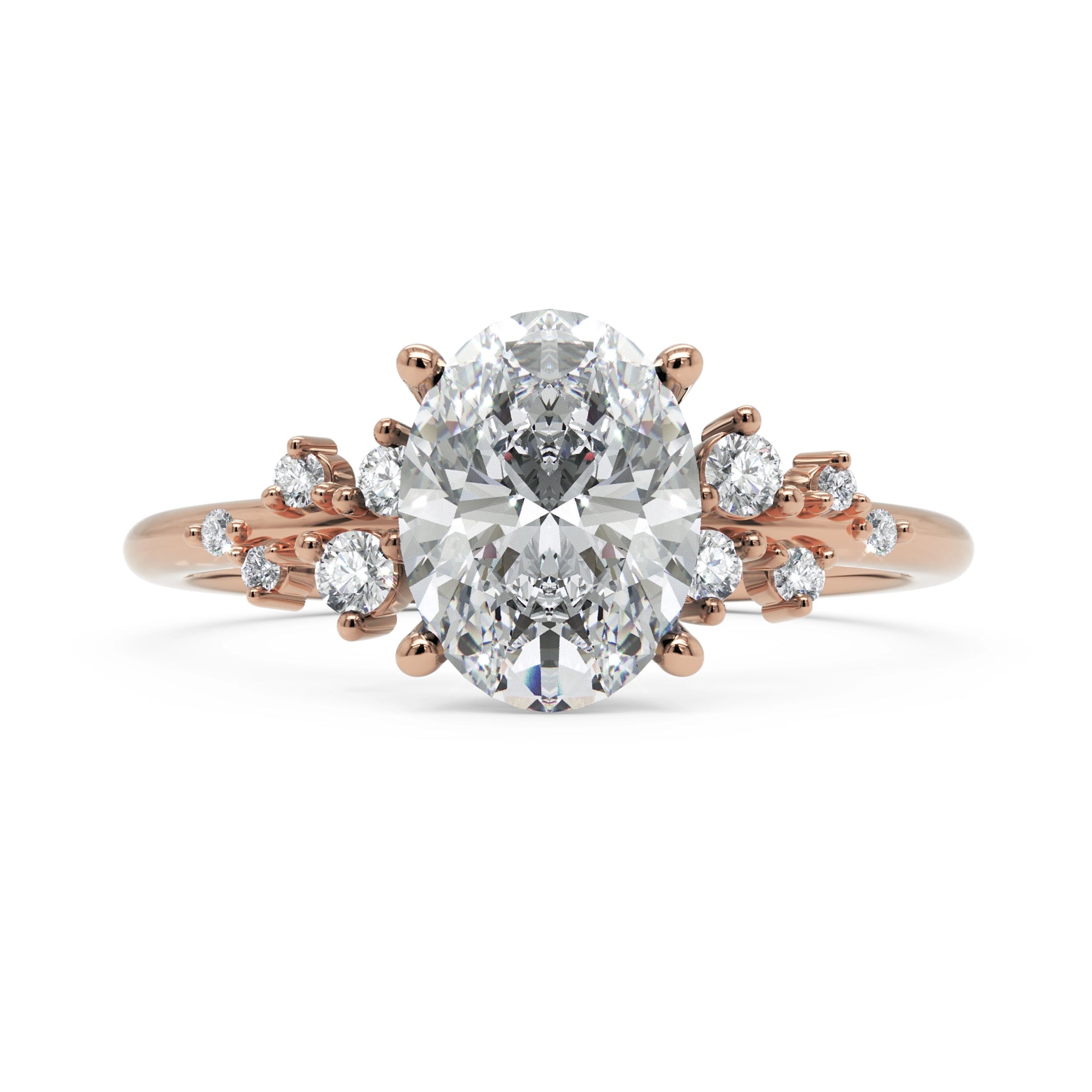 Anel de Noivado Aura Diamante de Laboratório 1,5 ct em Ouro 18K