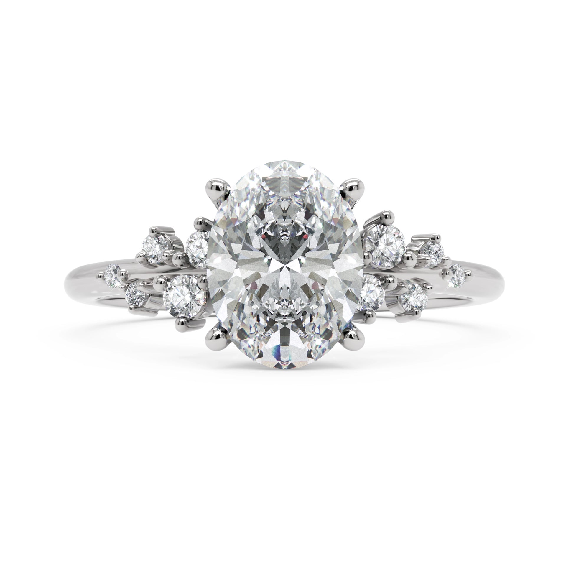 Anel de Noivado Aura Diamante de Laboratório 1,5 ct em Ouro 18K