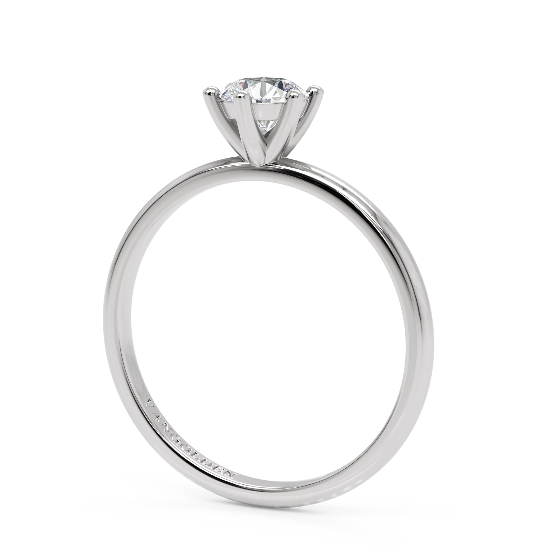 Anel de Noivado Amélie Diamante de Laboratório 0,50 ct em Ouro 18K