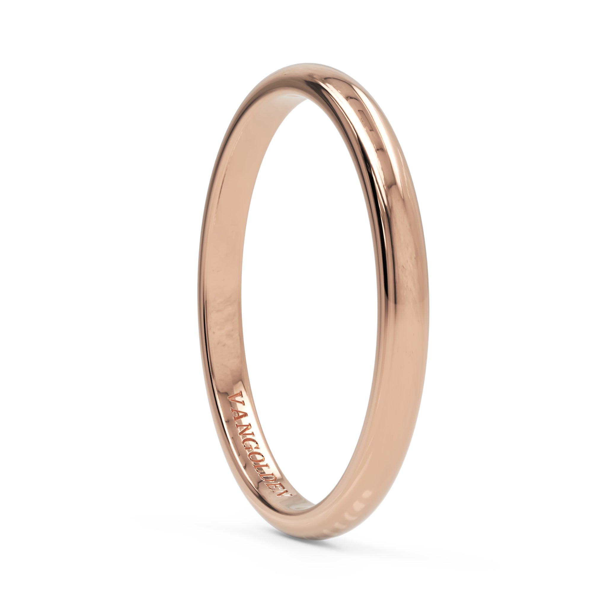 Aliança Abaulada 2mm em Ouro 18K (unidade)