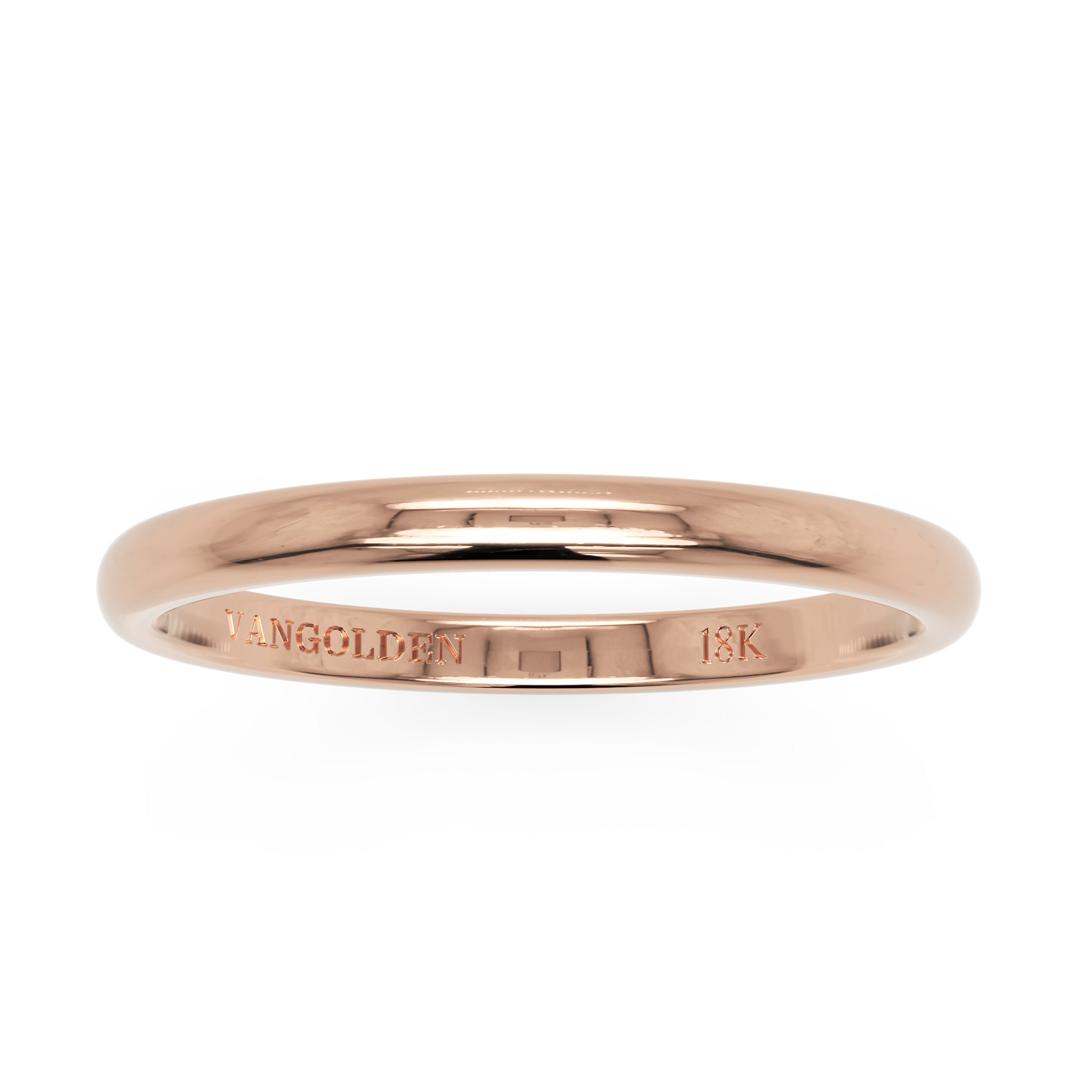 Aliança Abaulada 2mm em Ouro 18K (unidade)