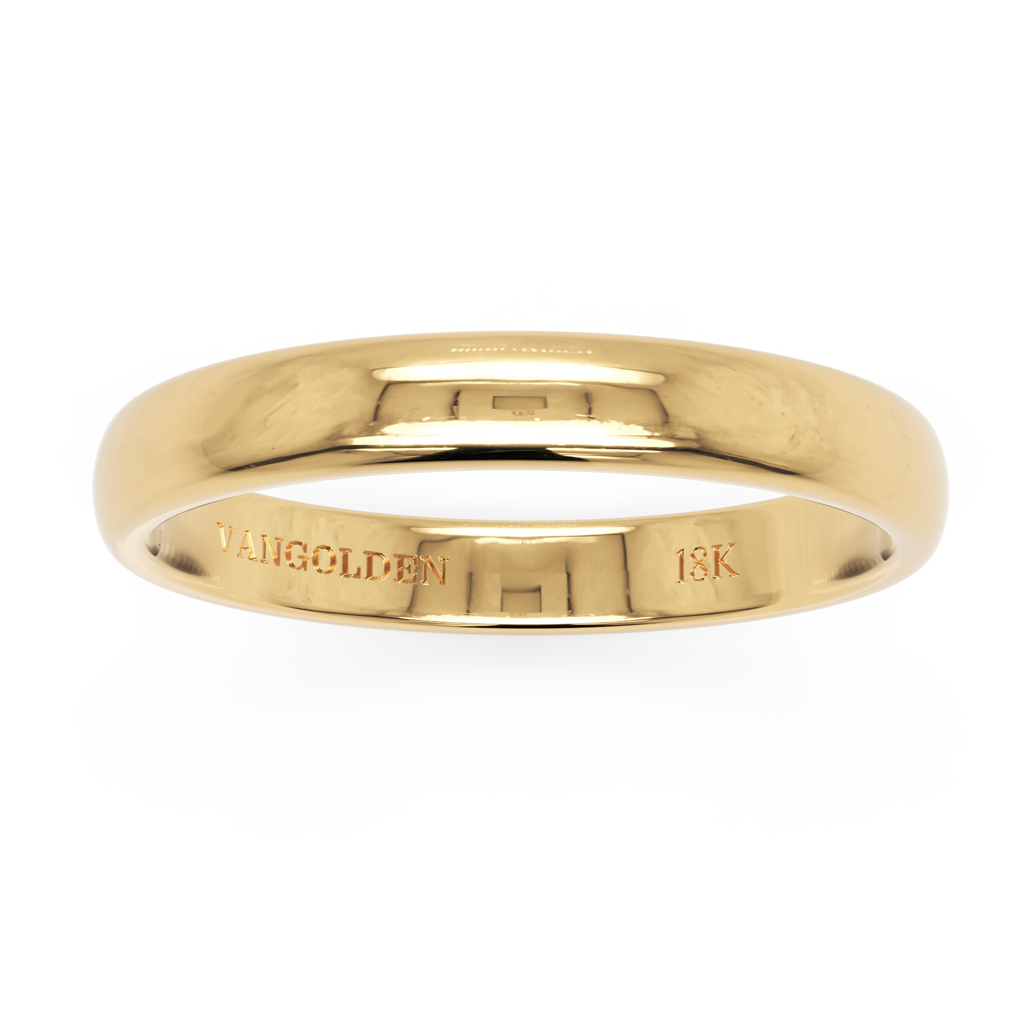 Aliança Abaulada 3mm em Ouro 18K (unidade)