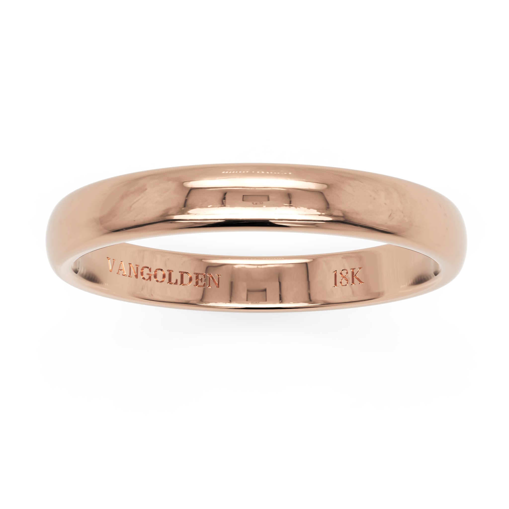 Aliança Abaulada 3mm em Ouro 18K (unidade)