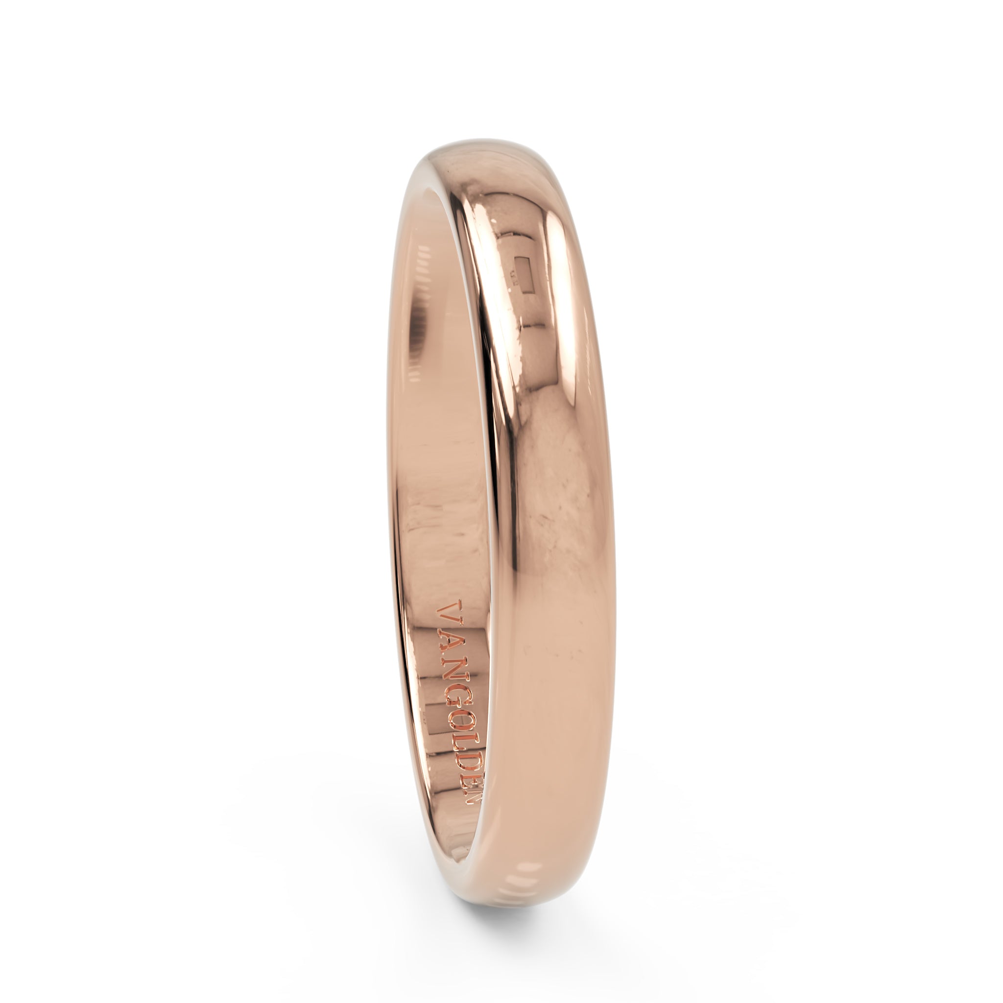 Aliança Abaulada 3mm em Ouro 18K (unidade)