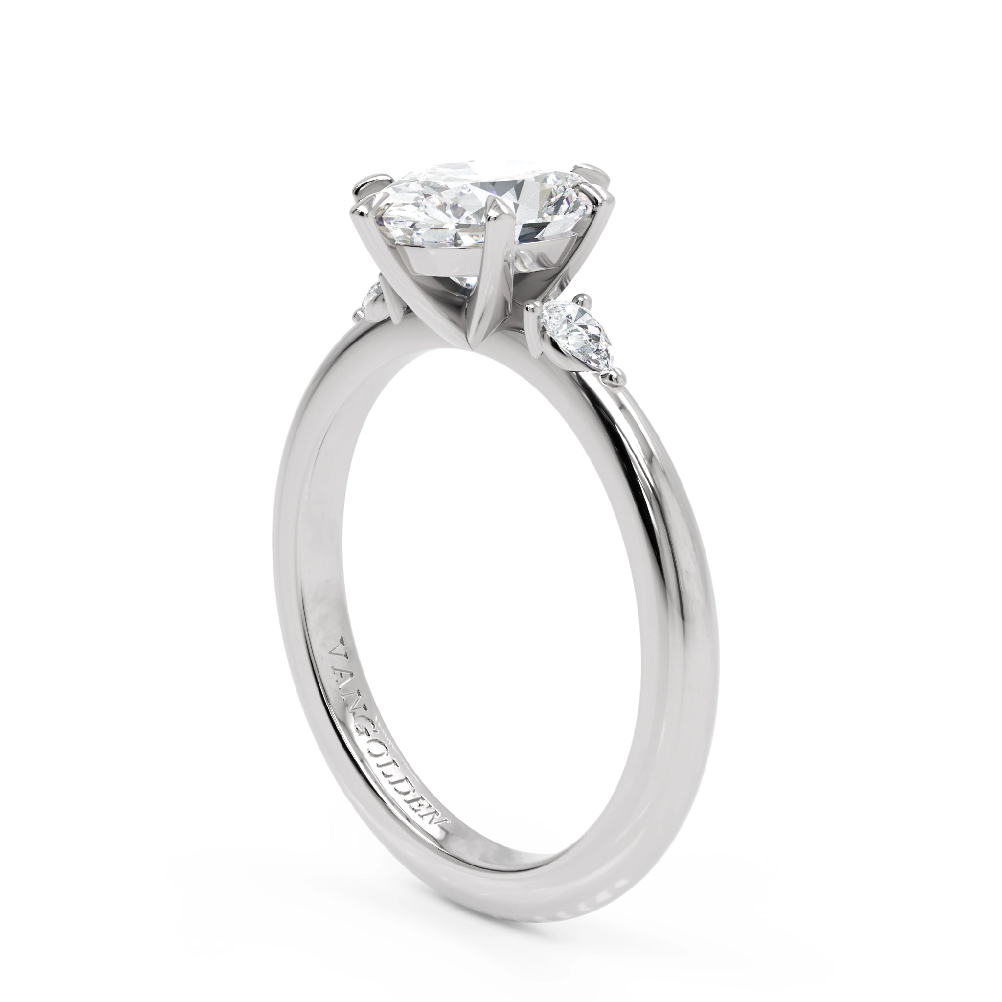 Anel de Noivado Midnight Sun Moissanite 1,5 ct em Ouro 18K