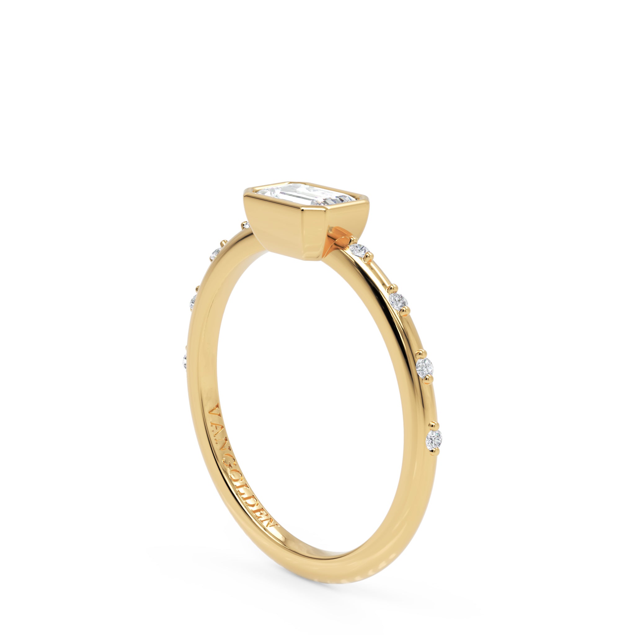 Anel Prizma em Ouro 18K East-West