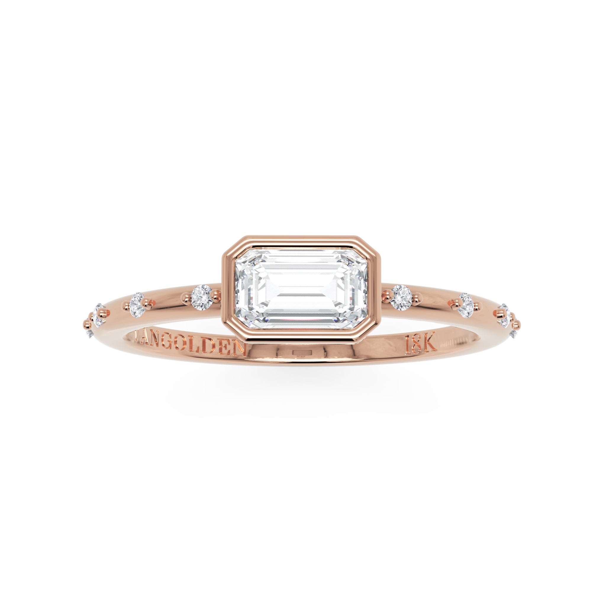 Anel Prizma em Ouro 18K East-West