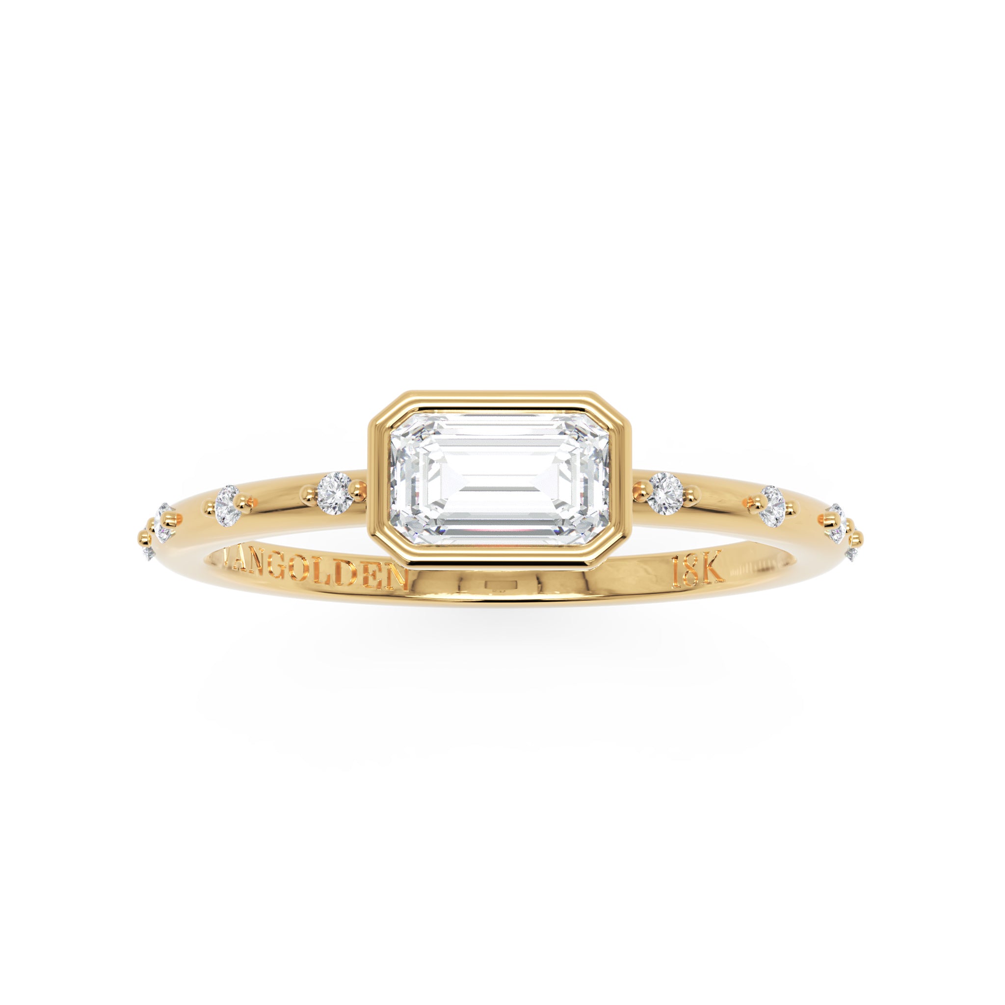 Anel Prizma em Ouro 18K East-West