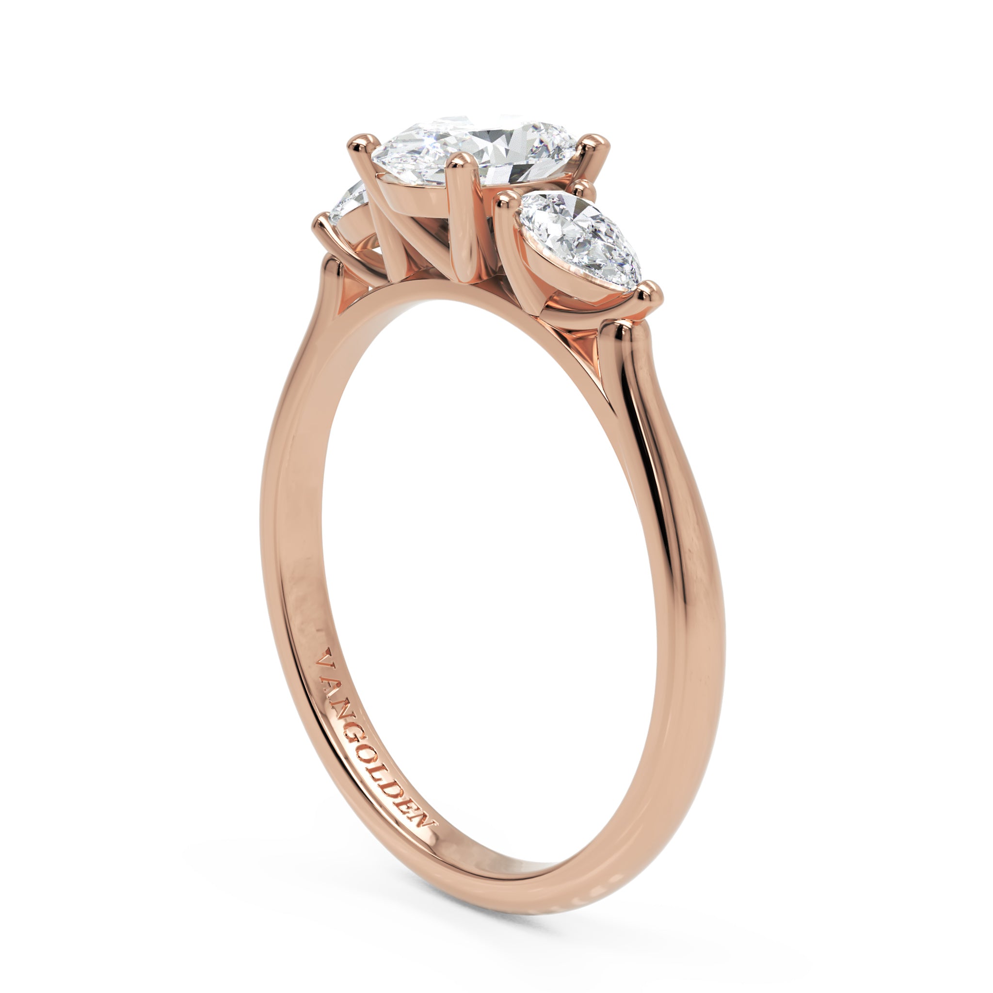 Anel de Noivado Valley Moissanite 1,0ct em Ouro 18K