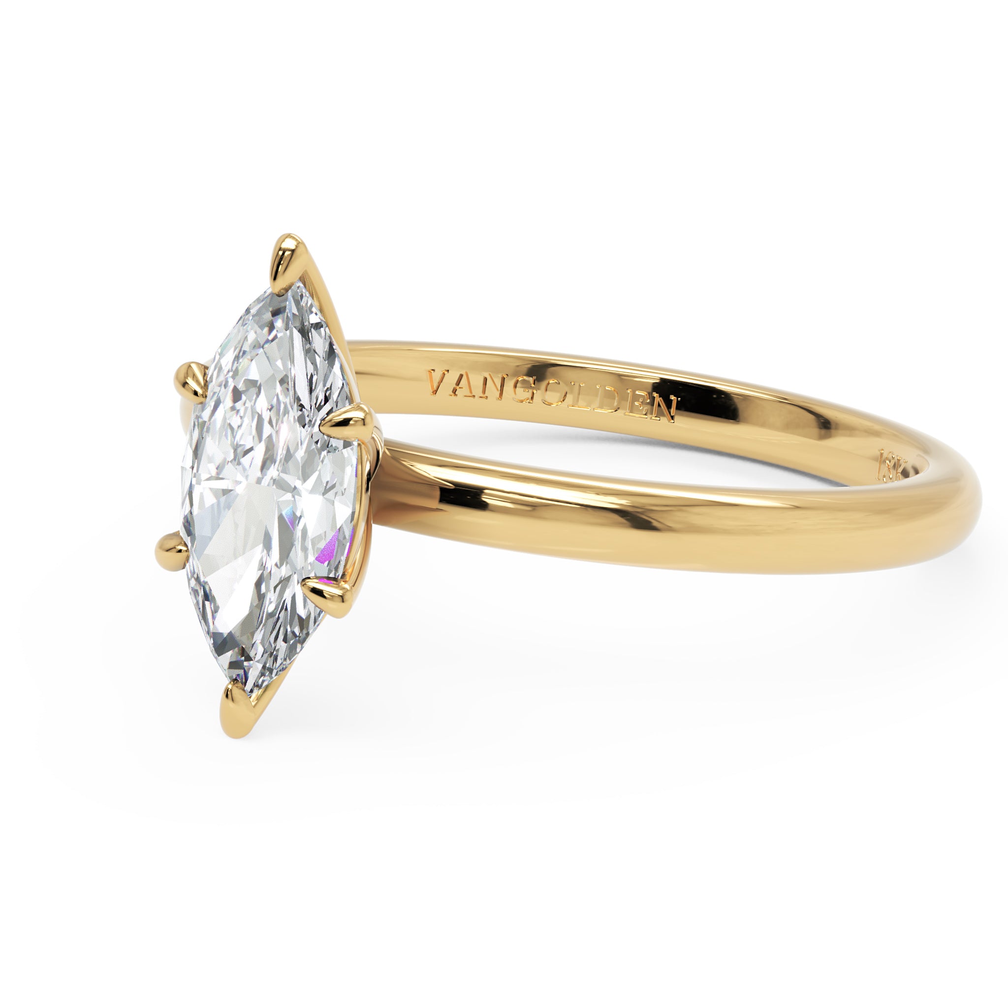 Anel de Noivado Eda Diamante de Laboratório 0,70 ct em Ouro 18K