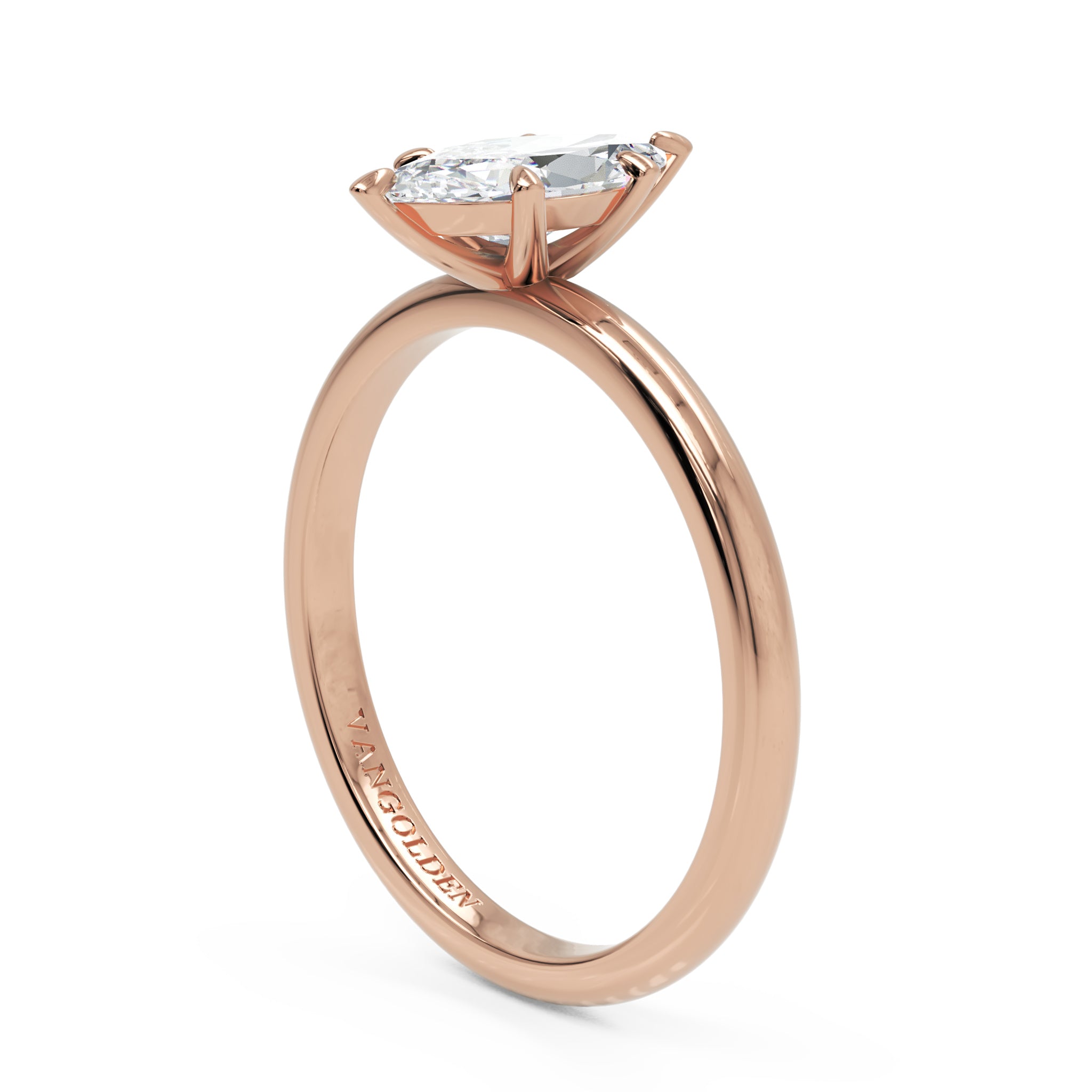 Anel de Noivado Eda Diamante de Laboratório 0,70 ct em Ouro 18K