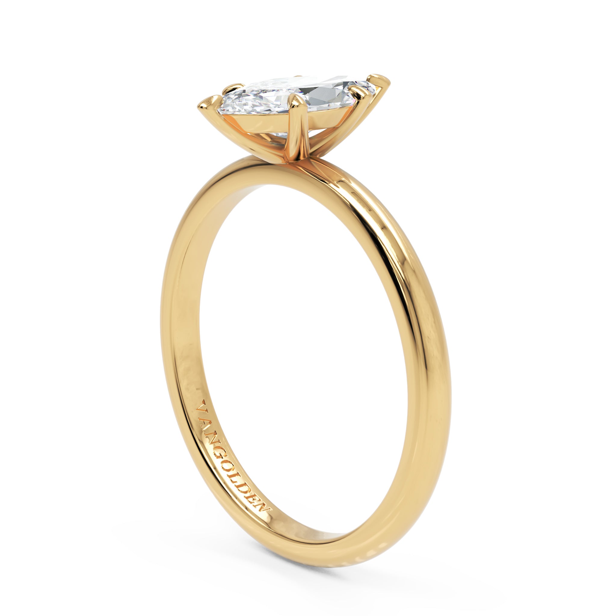 Anel de Noivado Eda Diamante de Laboratório 0,70 ct em Ouro 18K