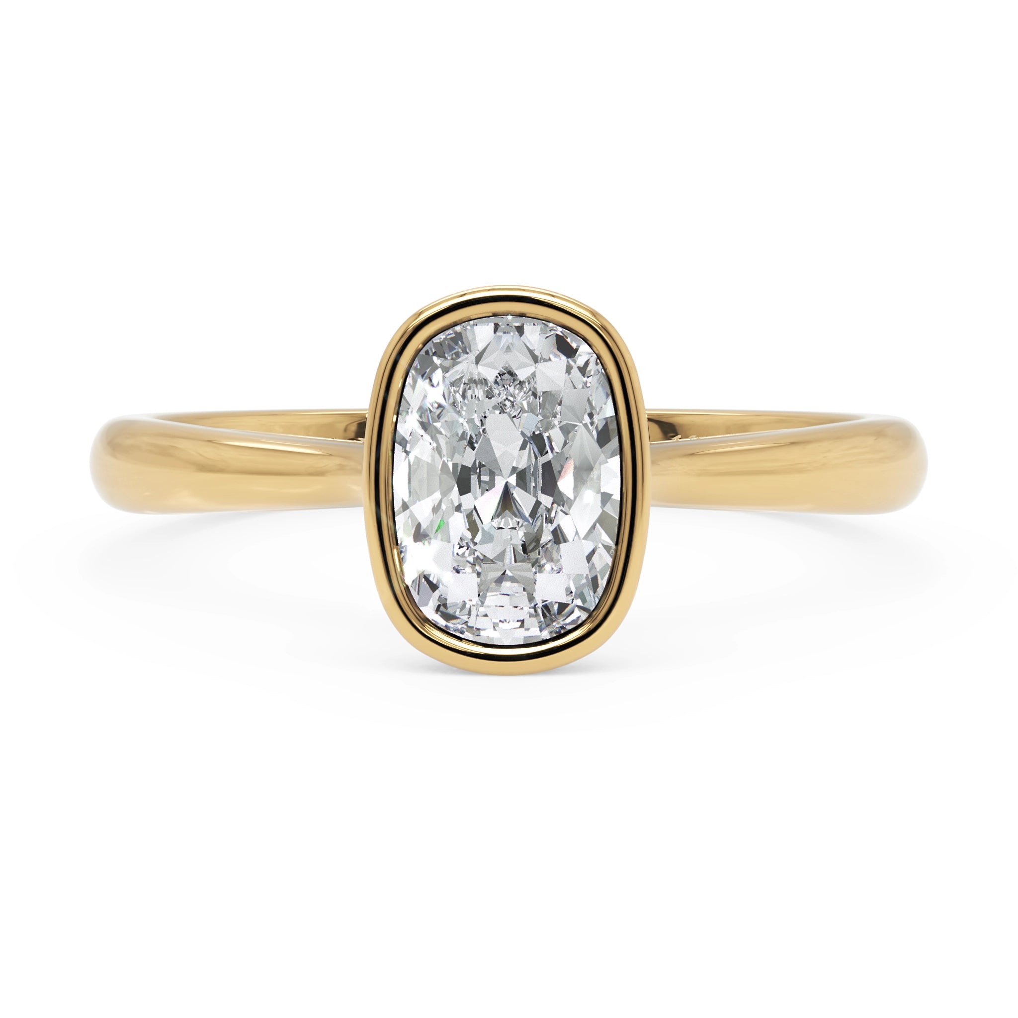 Anel de Noivado Dune Diamante de Laboratório 1 ct em Ouro 18K