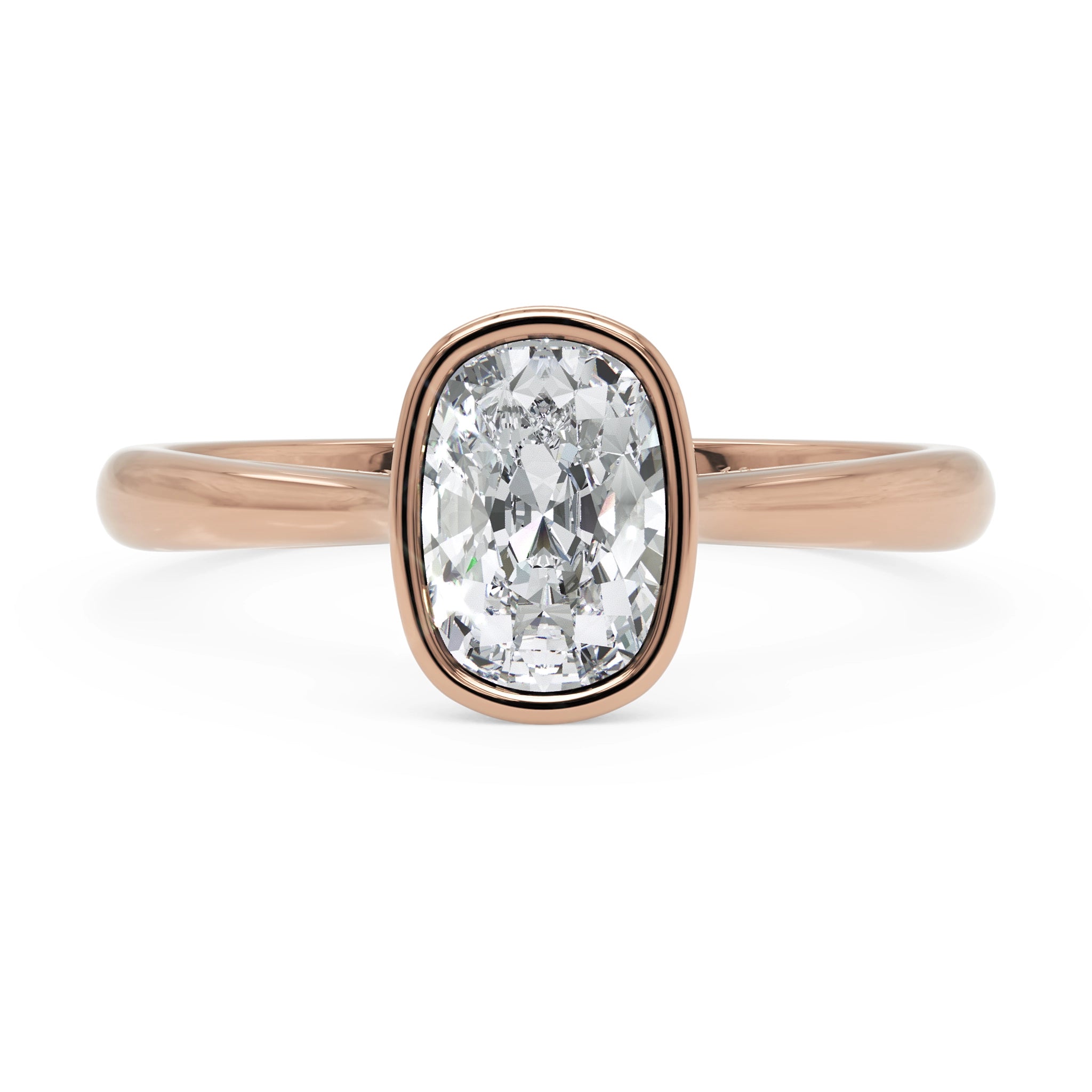 Anel de Noivado Dune Diamante de Laboratório 1 ct em Ouro 18K
