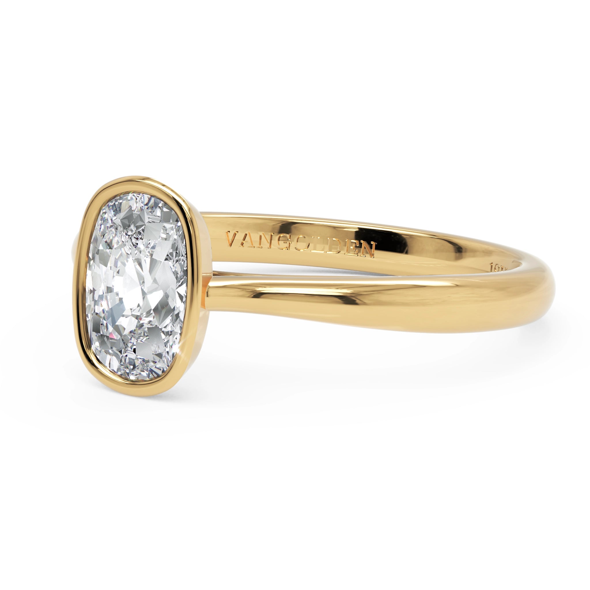 Anel de Noivado Dune Diamante de Laboratório 1 ct em Ouro 18K