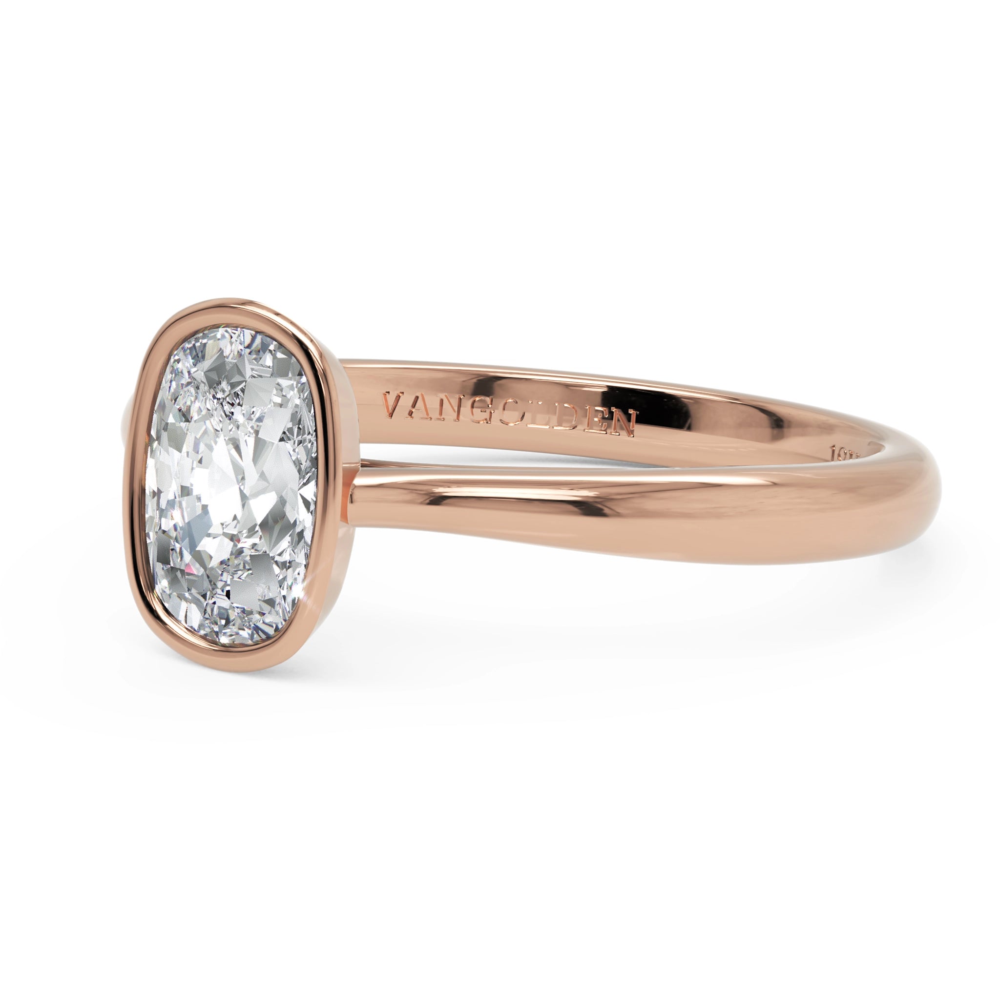 Anel de Noivado Dune Diamante de Laboratório 1 ct em Ouro 18K