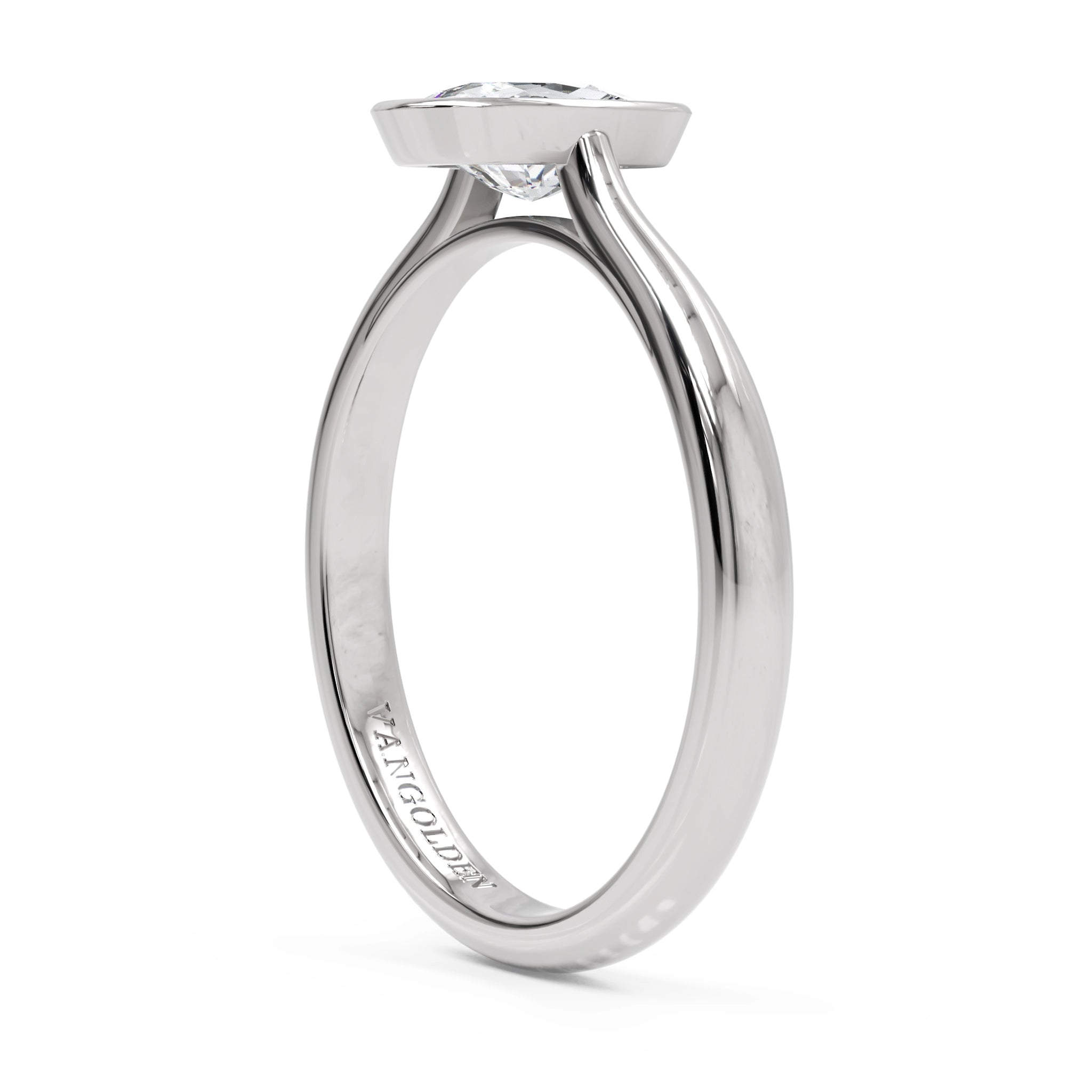Anel de Noivado Dune Diamante de Laboratório 1 ct em Ouro 18K