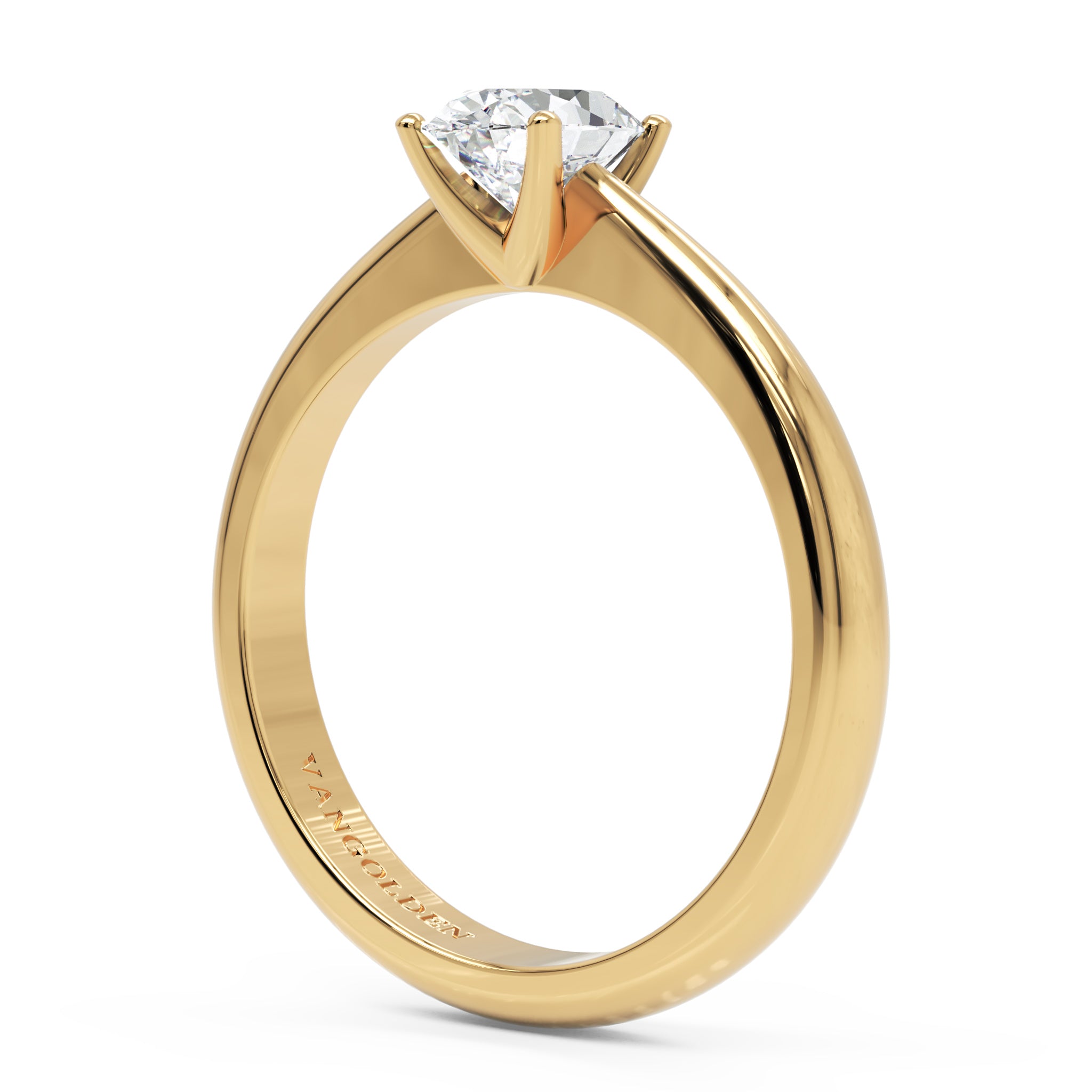 Anel de Noivado Anabel moissanite 1 ct em Ouro 18K