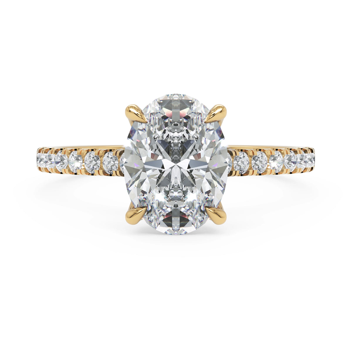 Anel de Noivado Tulip I Diamante de Laboratório 1,5 ct em Ouro 18K