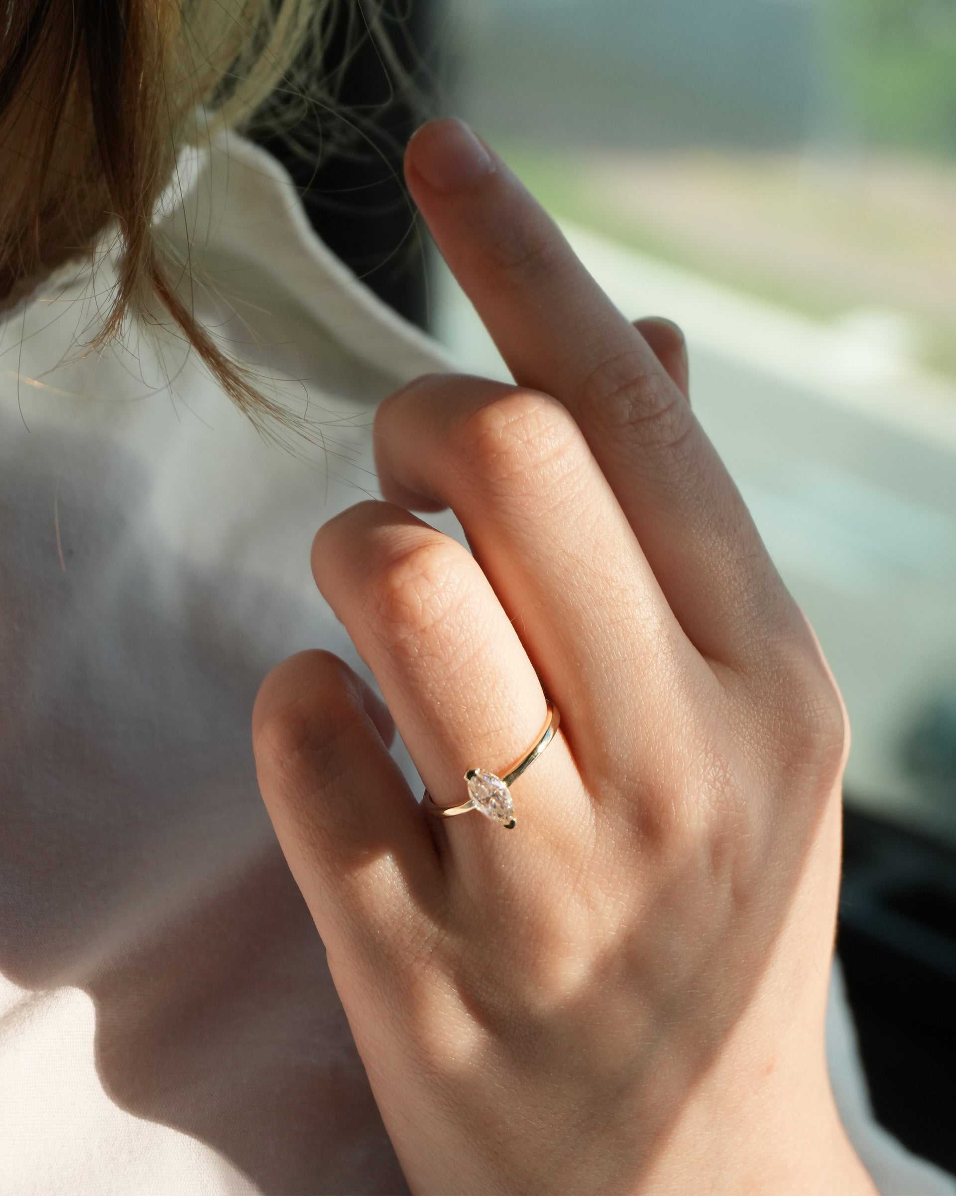 Anel de Noivado Selena Diamante 0,30 ct em Ouro 18K